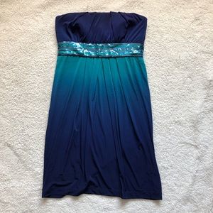 Semi formal strapless dress